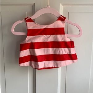 Janie & Jack Pink & Red Top / 3 to 6 mo